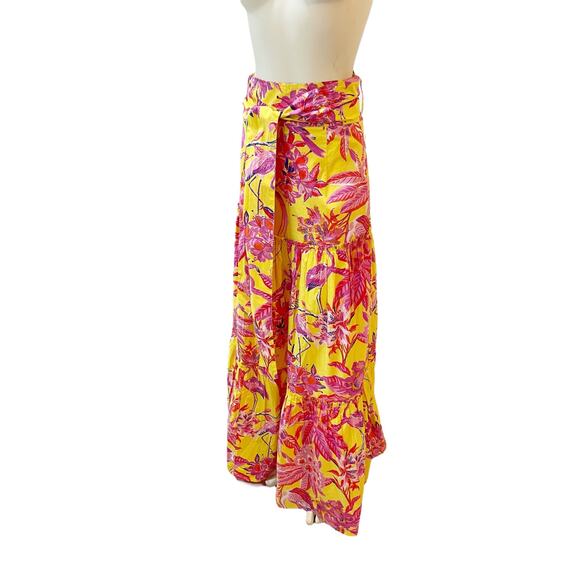 Banjanan Discovery Skirt in Flamingo Rhododendron Vibrant Yellow XS - Picture 4 of 9